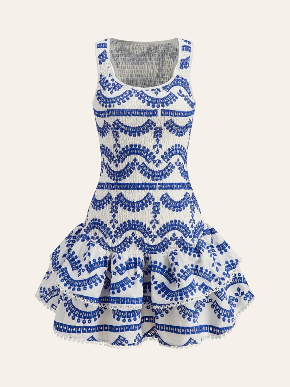 Commense Embroidered Ruffled Sleeveless Dress NWT, Size S